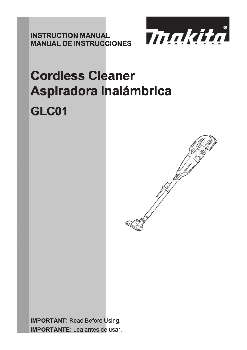 Page 1 de la notice Manuel utilisateur Makita GLC01
