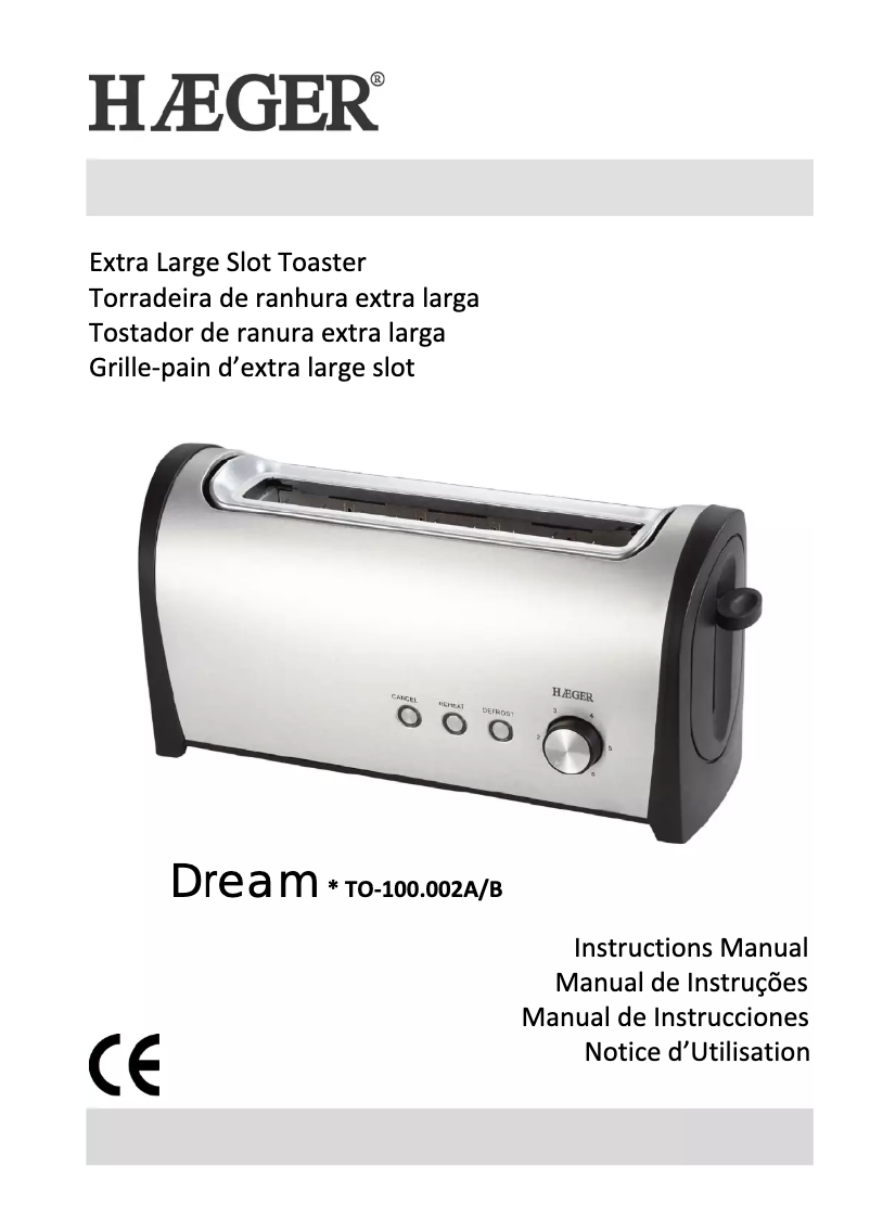 Page 1 de la notice Manuel utilisateur Haeger Dream TO-100.002B