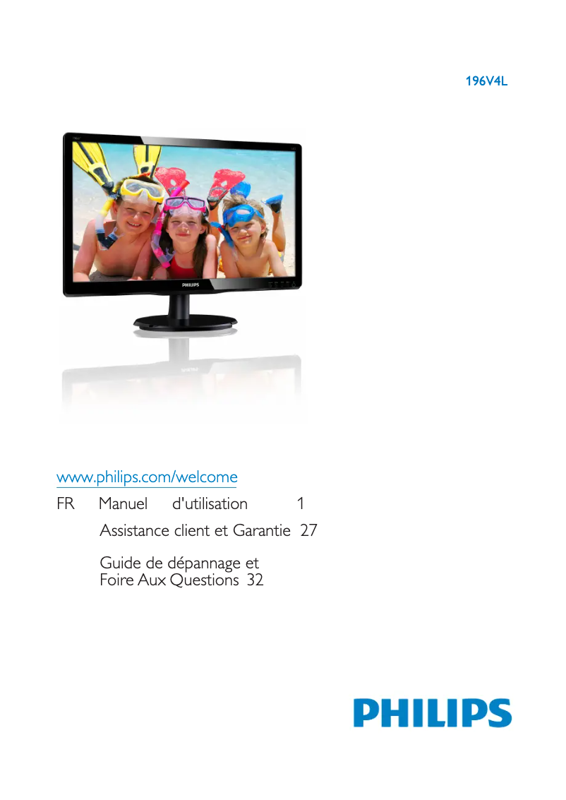 Image de la première page du manuel de l'appareil 196V4LAB2