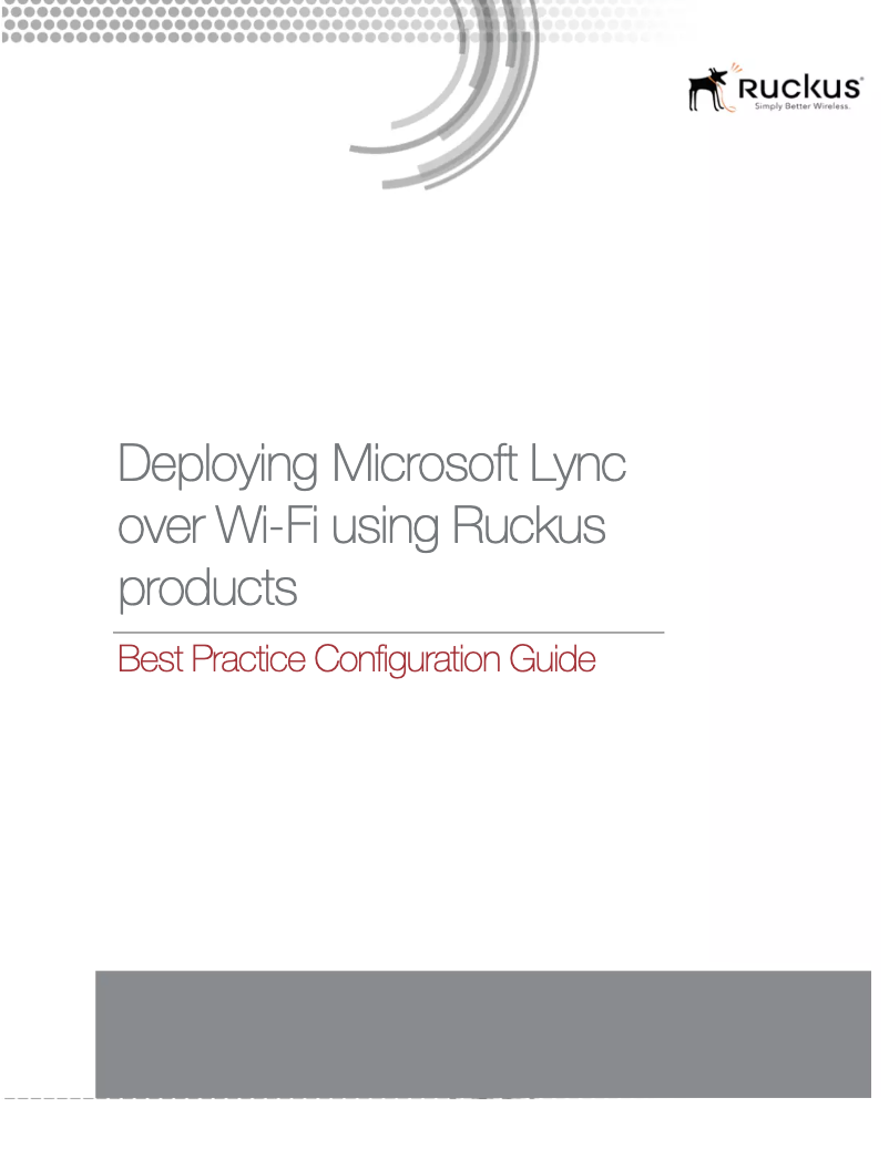 Page 1 de la notice Manuel utilisateur Ruckus Wireless ZoneFlex R600