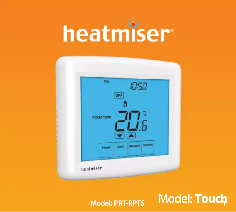 Page 1 de la notice Manuel utilisateur Heatmiser Touch