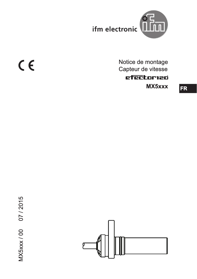 Page 1 de la notice Manuel utilisateur IFM MX5015