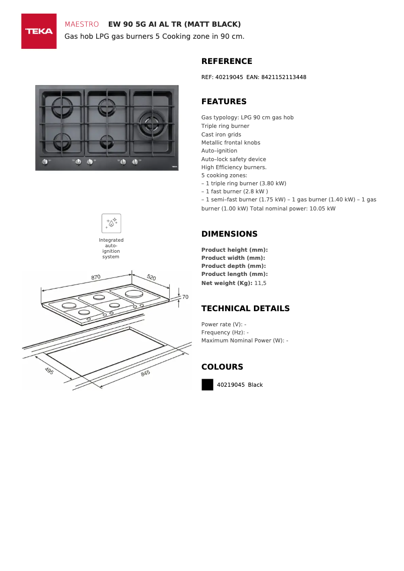 Image de la première page du manuel de l'appareil EW 90 5G AI AL TR