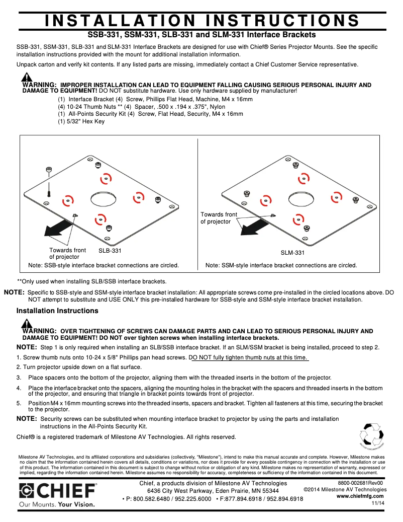 Image de la première page du manuel de l'appareil SLB331
