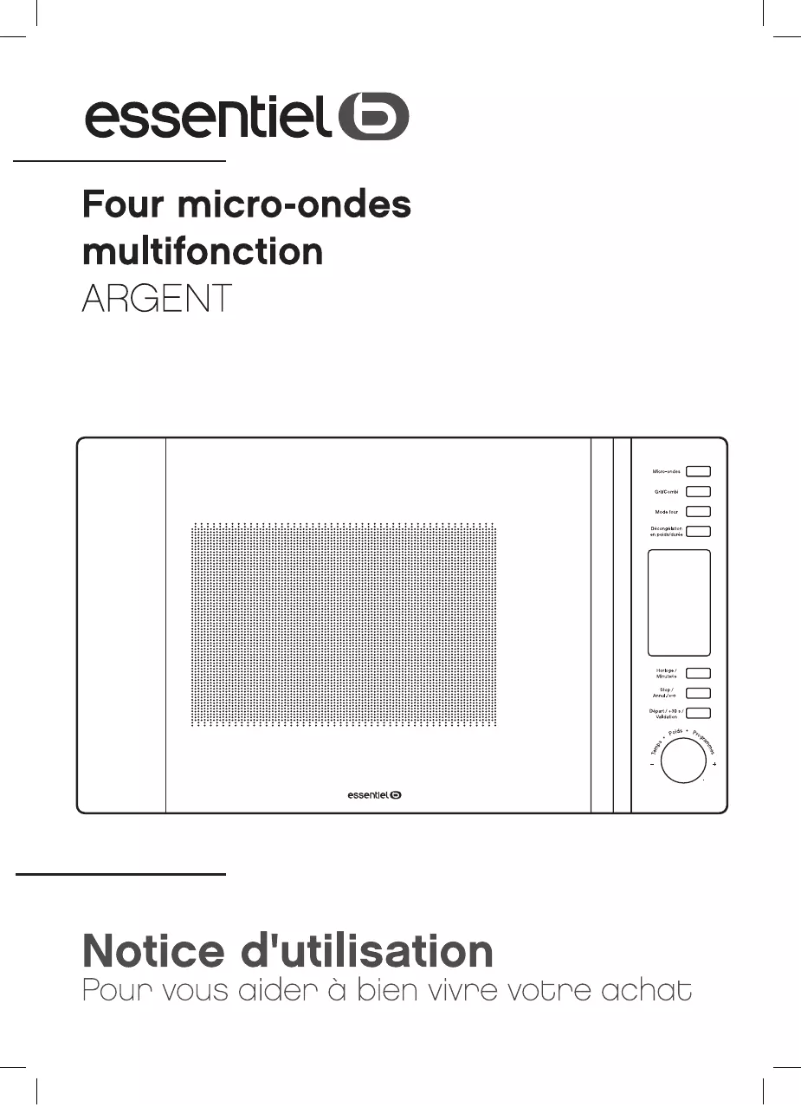 Page 1 de la notice Manuel utilisateur Essentiel B EX305M