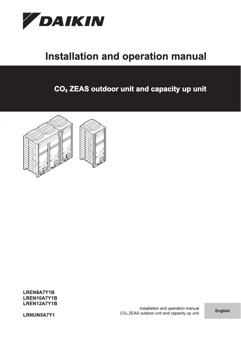 Page n°1 - Manuel utilisateur Daikin LREN12A7Y1B