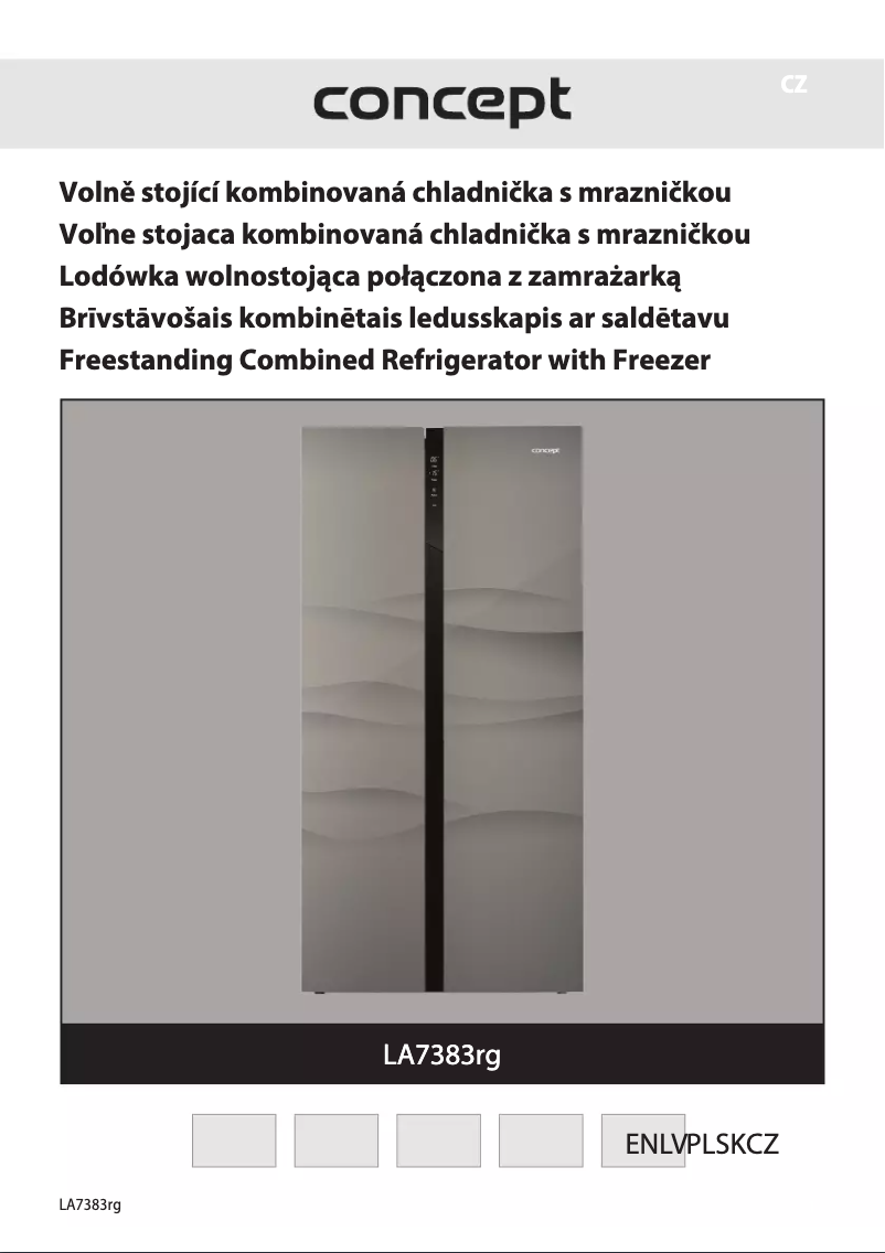 Page n°1 - Manuel utilisateur Concept LA7383RG