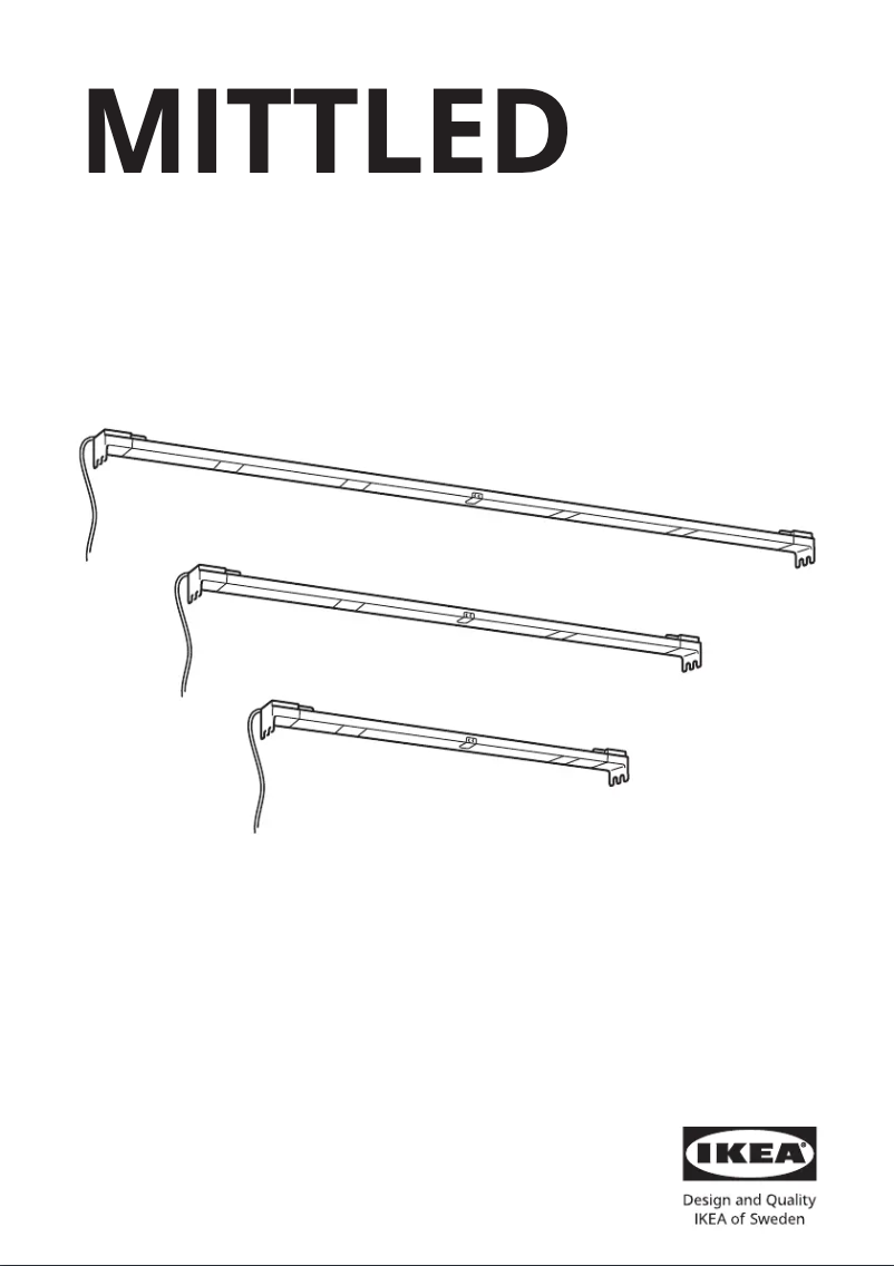 Page 1 de la notice Manuel utilisateur Ikea MITTLED 005.433.99