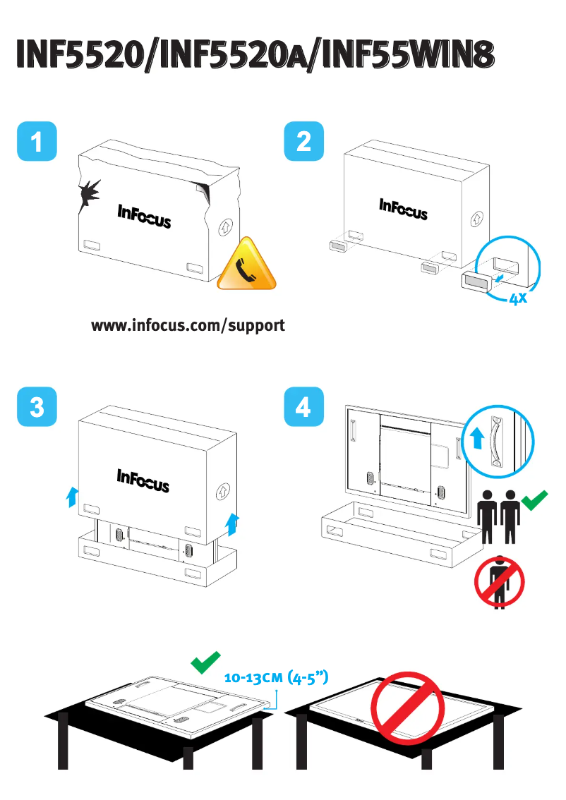 Page 1 de la notice Manuel utilisateur InFocus BigTouch 55