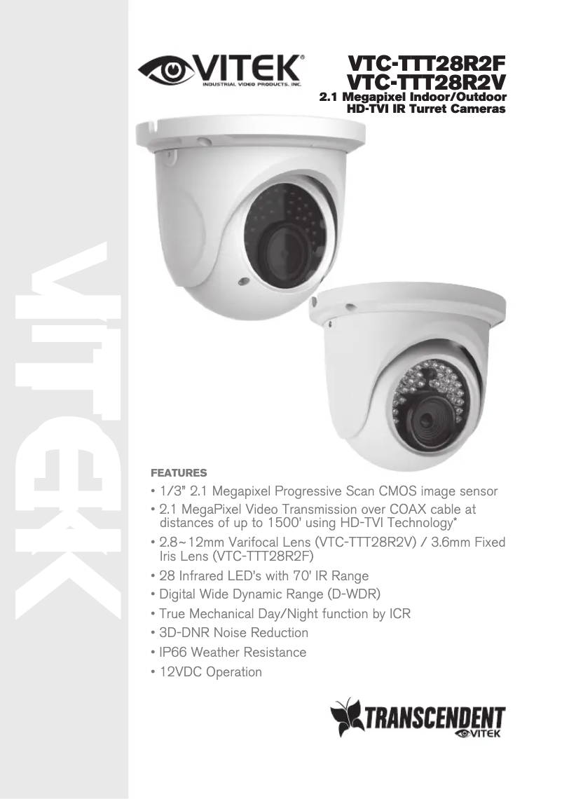 Page 1 de la notice Manuel utilisateur Vitek VTC-TTT28R2V