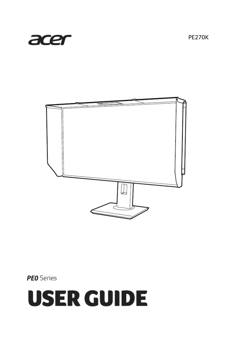 Imagen de la primera página del manual del dispositivo PE270K