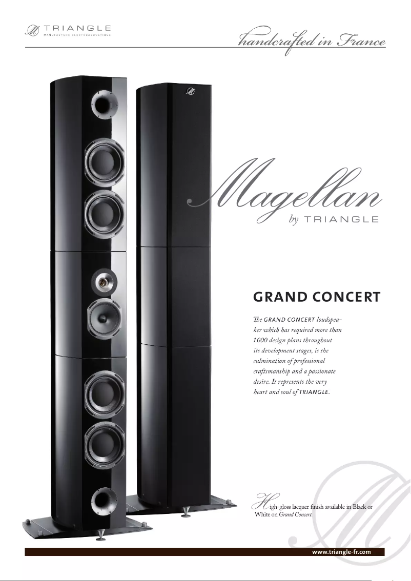 Image de la première page du manuel de l'appareil Magellan Grand Concert