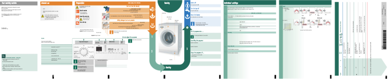 Page n°1 - Manuel d'utilisation et d'entretien Siemens WM12P360GC