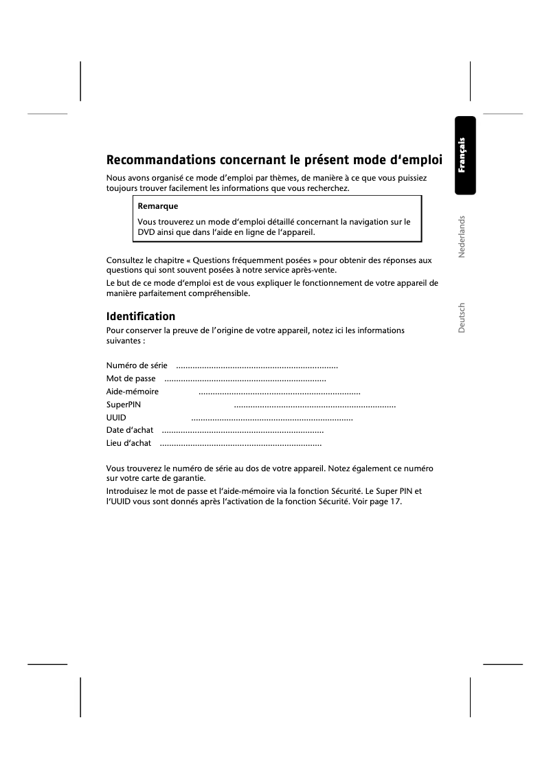 Page 1 de la notice Manuel utilisateur Medion GoPal P4440 M20 (MD 98530)