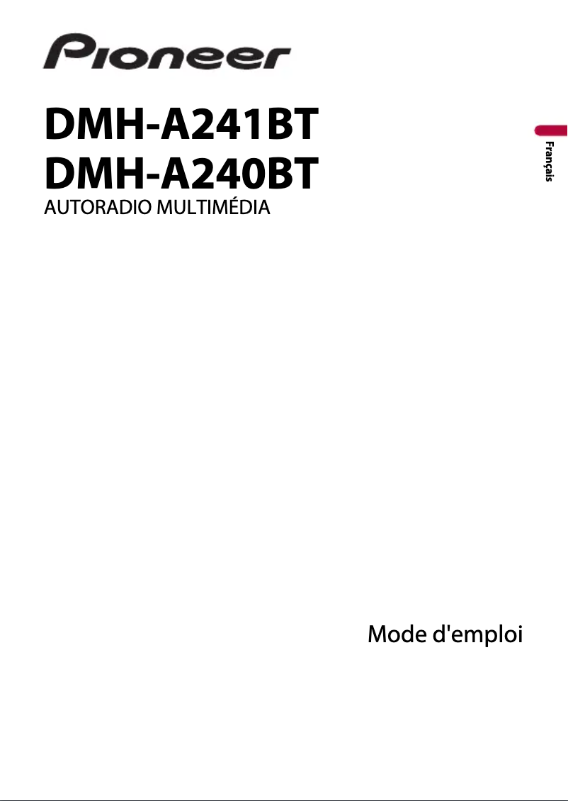 Page n°1 - Manuel utilisateur Pioneer DMH-A240BT