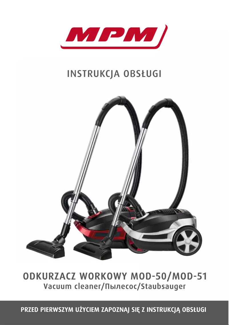 Page 1 de la notice Manuel utilisateur MPM MOD-50