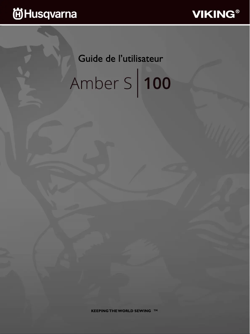 Page n°1 - Manuel utilisateur Husqvarna-Viking Amber S 100