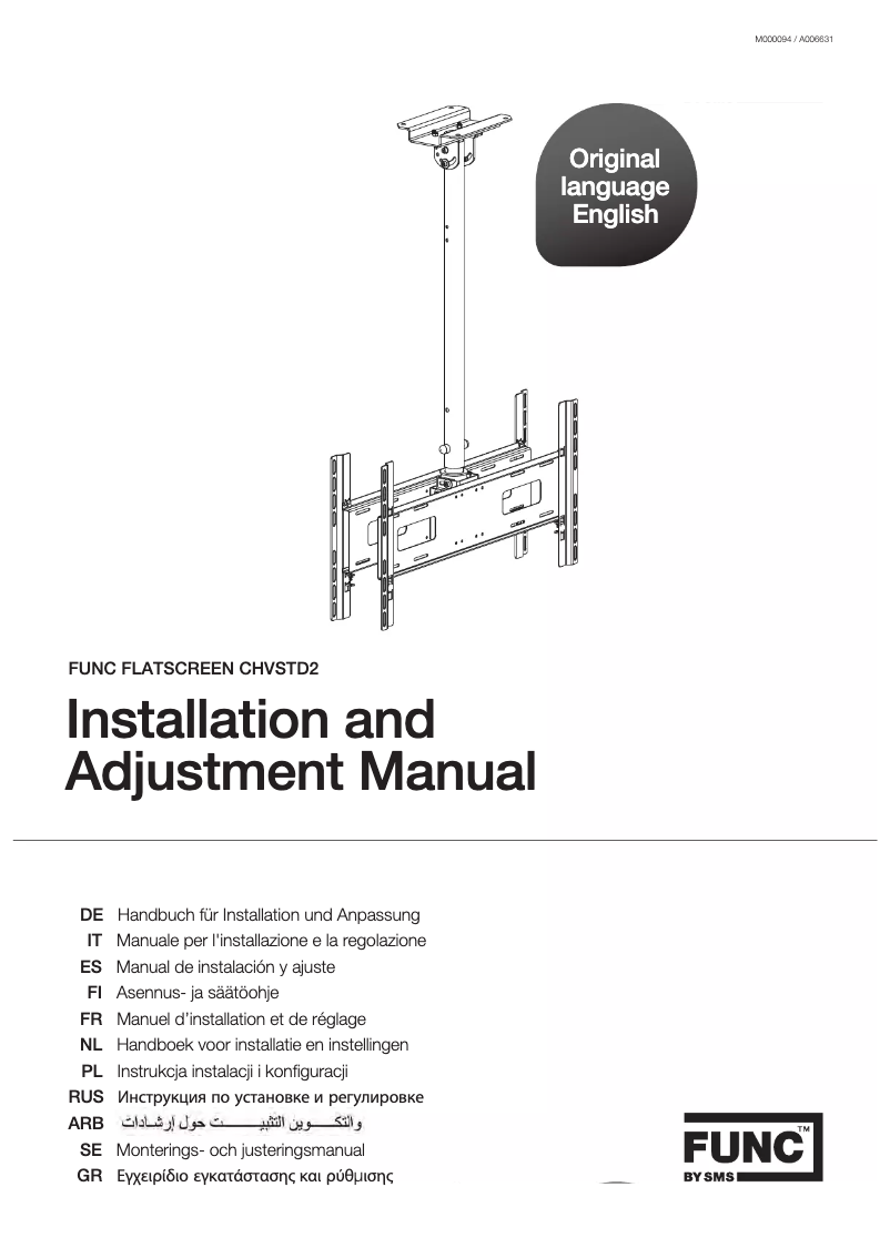Page 1 de la notice Manuel utilisateur SMS Smart Media Solutions Func Flatscreen CH VSTD2