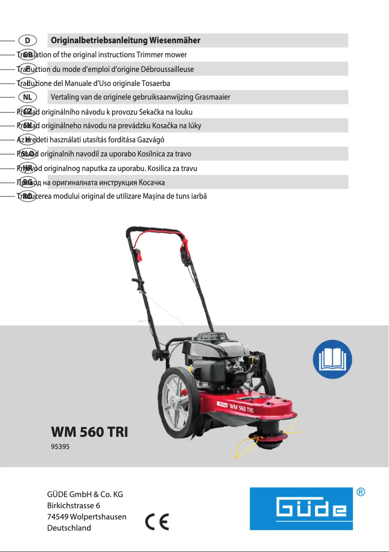 Page 1 de la notice Manuel utilisateur Güde WM 560 TRI