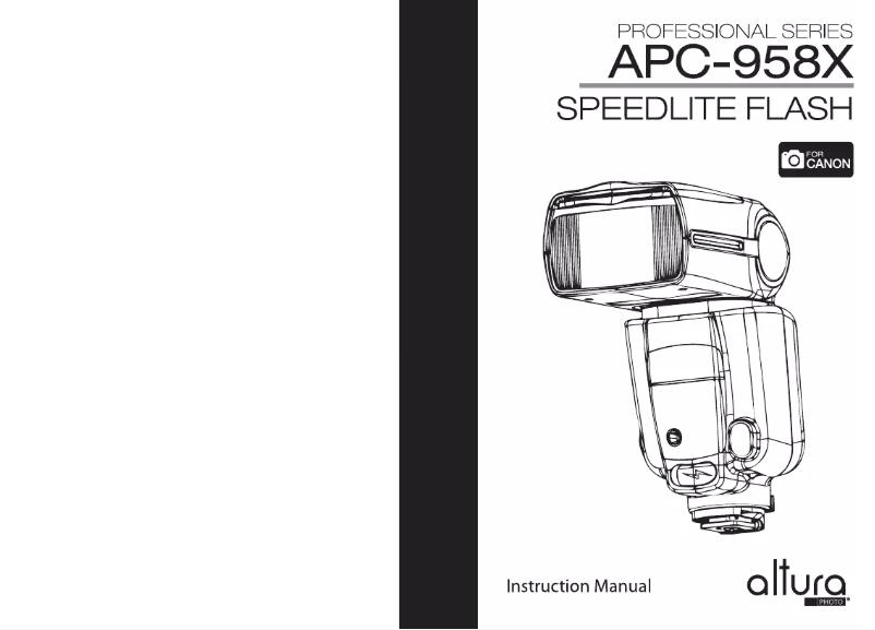 Page n°1 - Manuel utilisateur AlturaPhoto APC-958X (Canon)