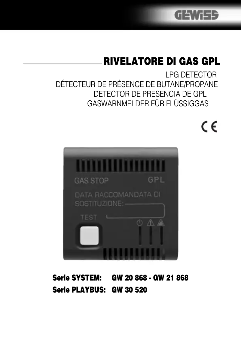 Página 1 del manual Manual de usuario Gewiss GW20868