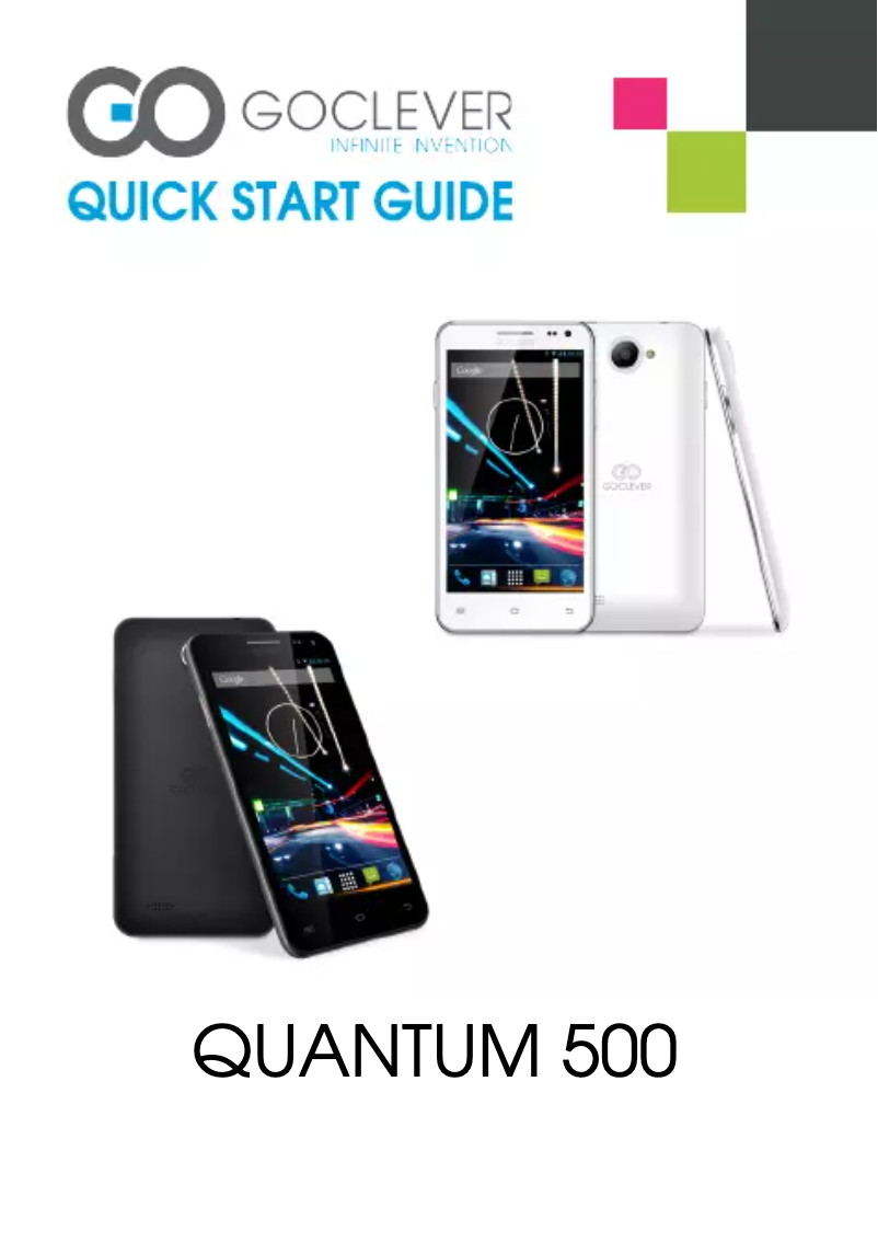 Image de la première page du manuel de l'appareil Quantum 500