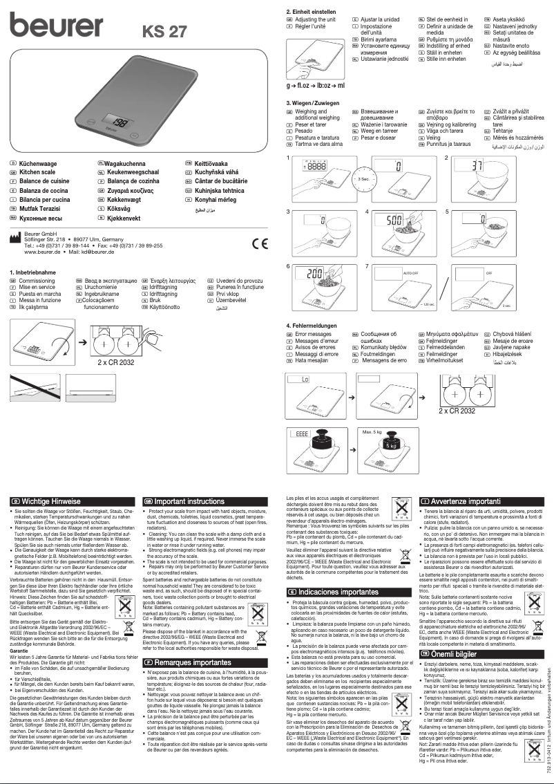 Image de la première page du manuel de l'appareil KS 27