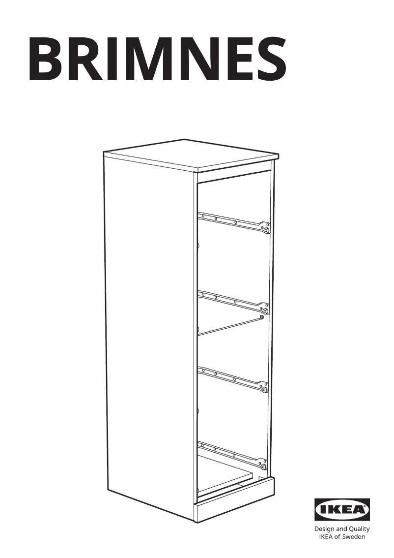 Page 1 de la notice Manuel utilisateur Ikea BRIMNES 603.920.43