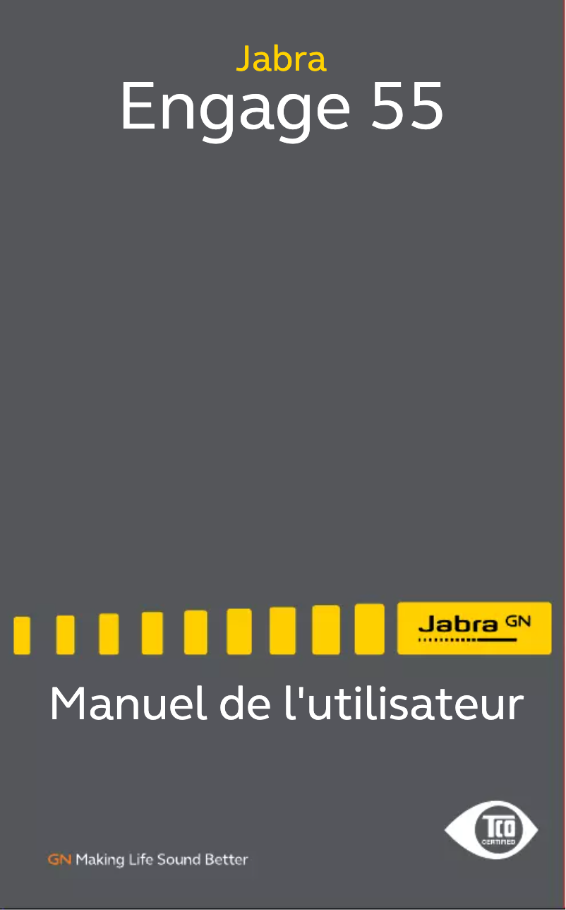 Page 1 de la notice Manuel utilisateur Jabra Engage 55