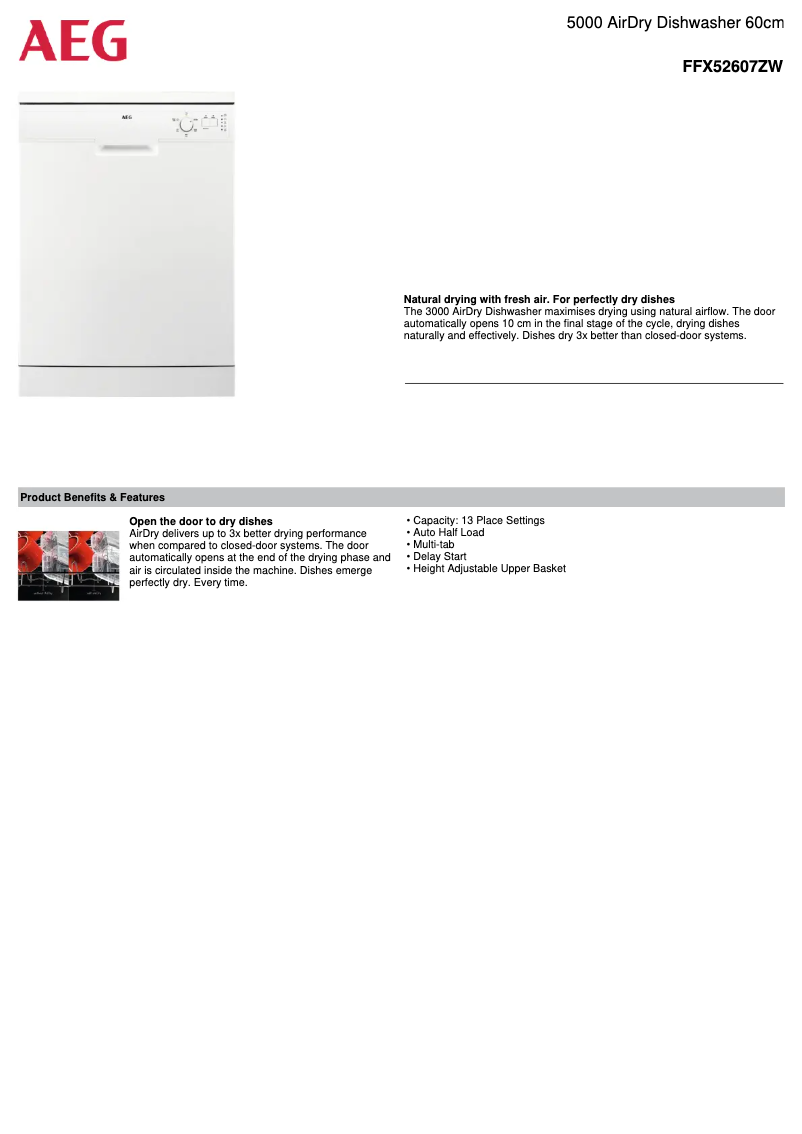 Image de la première page du manuel de l'appareil FFX52607ZW