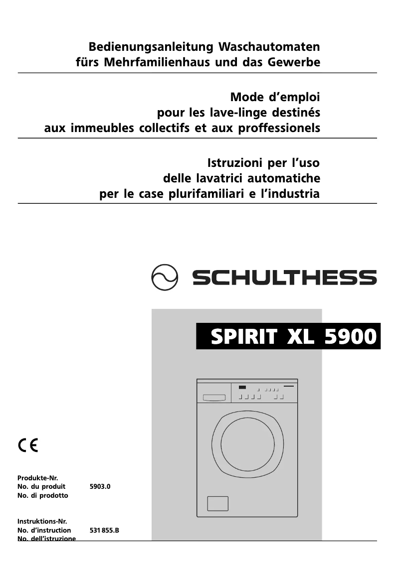 Image de la première page du manuel de l'appareil Spirit TopLine XL 5900