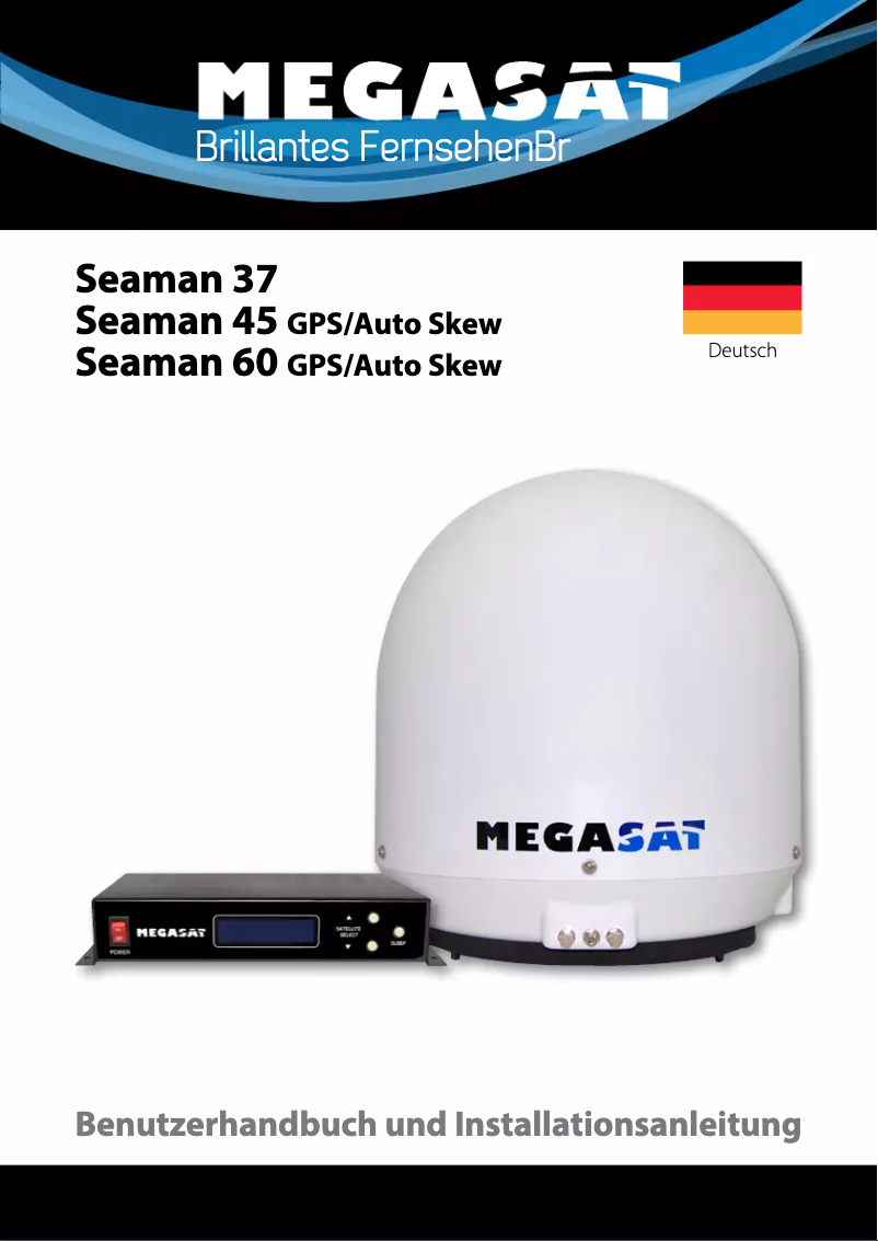 Page 1 de la notice Manuel utilisateur Megasat Seaman 60 GPS-Auto Skew