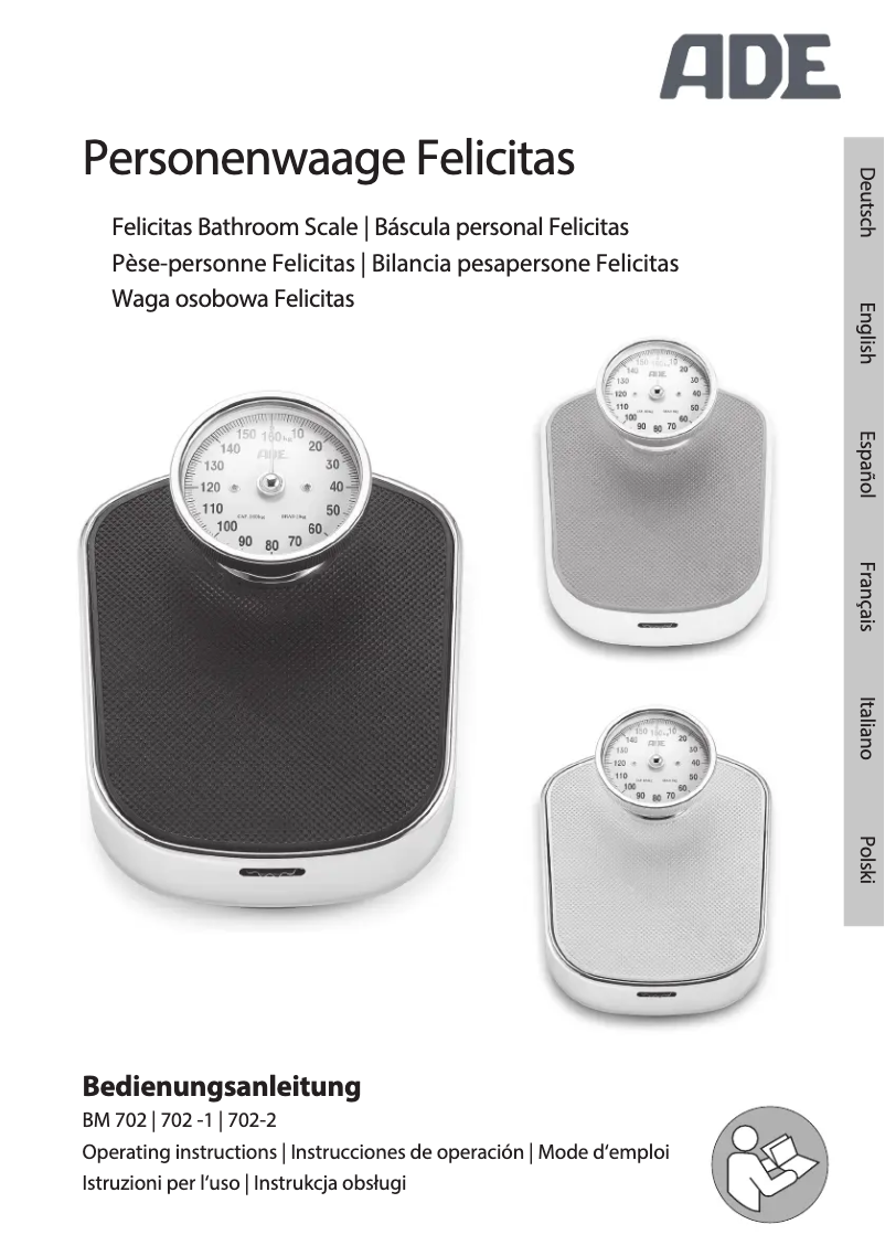 Page 1 de la notice Manuel utilisateur ADE Felicitas BM 702