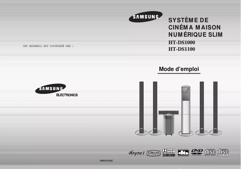Page 1 de la notice Manuel utilisateur Samsung HT-DS1100