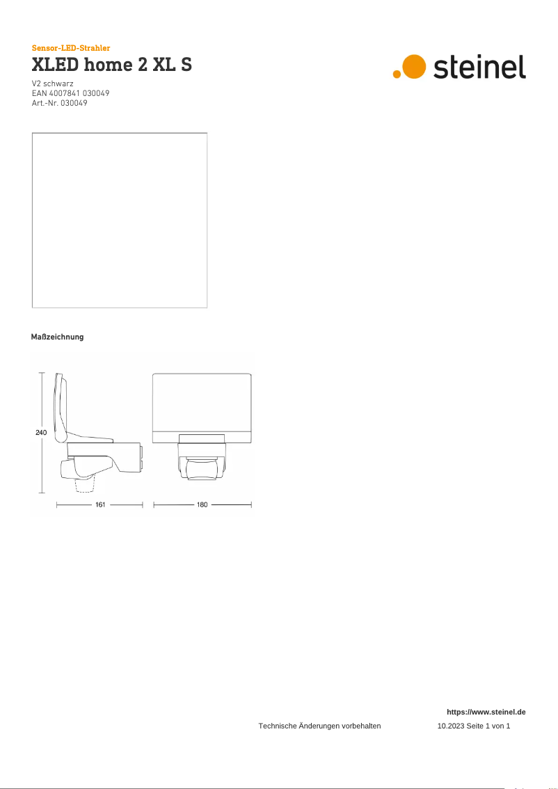 Image de la première page du manuel de l'appareil XLED home 2 XL S