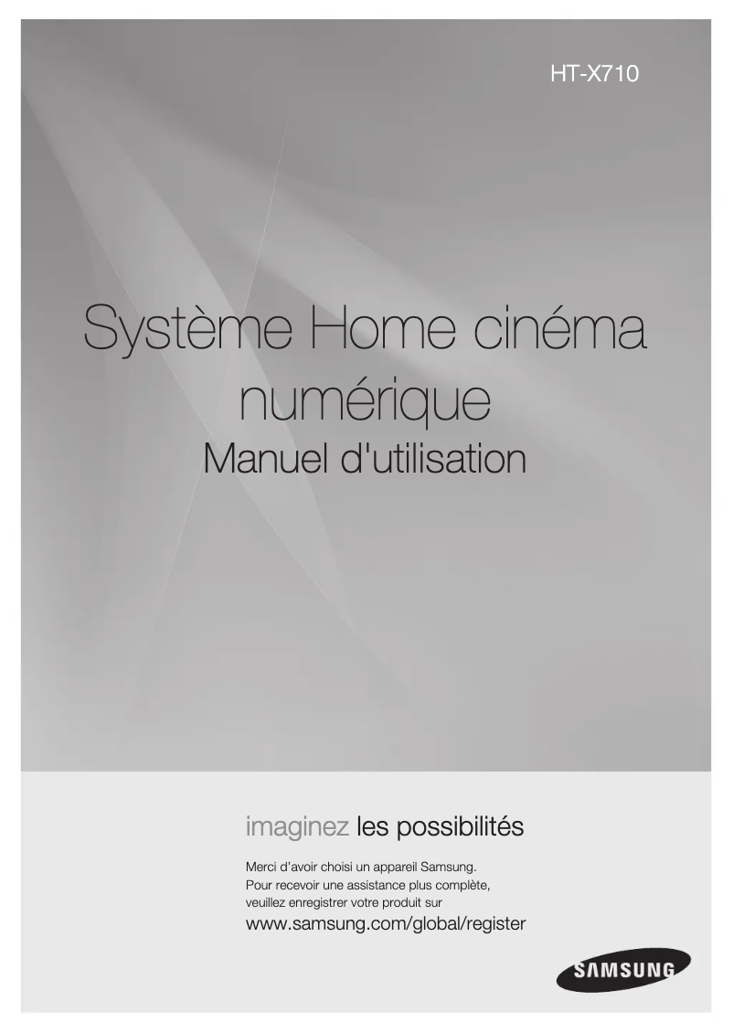 Image de la première page du manuel de l'appareil HT-X710