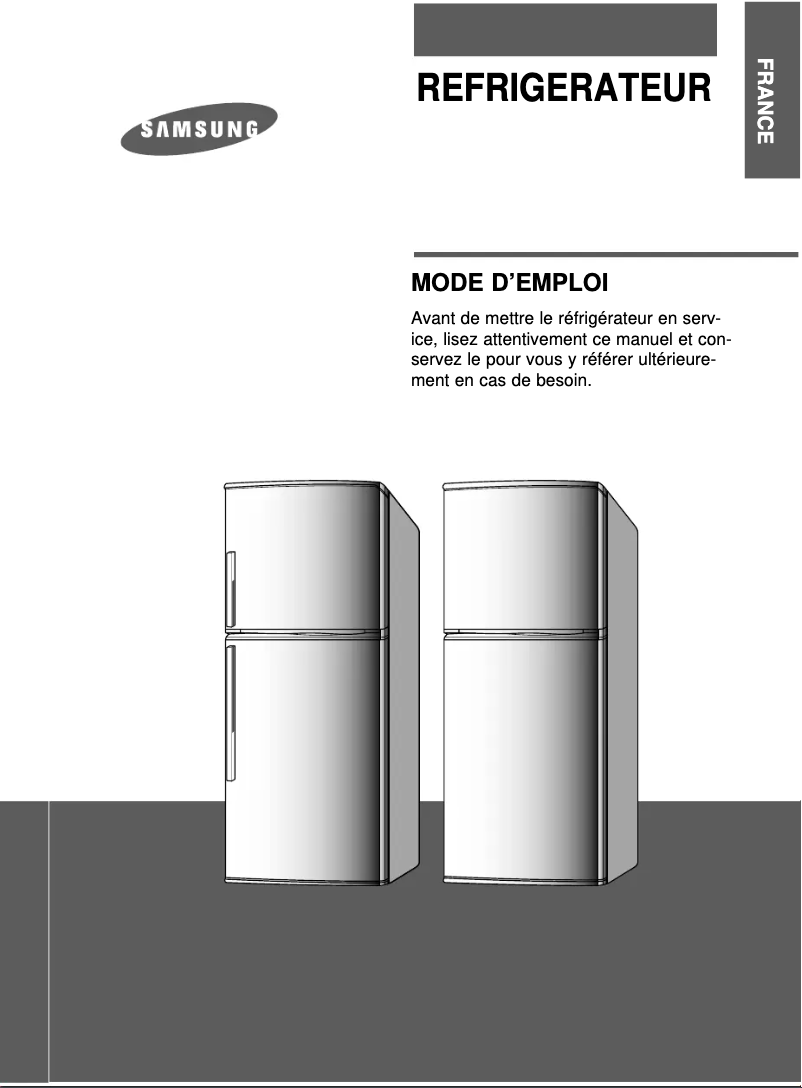Image de la première page du manuel de l'appareil RT30MBMG
