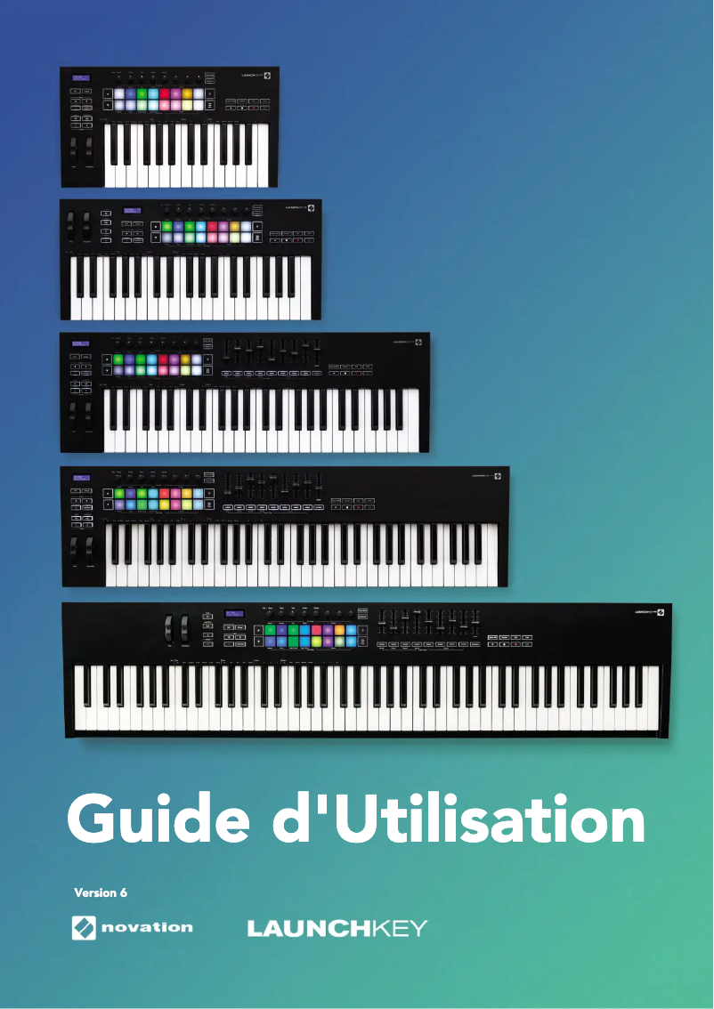 Page 1 de la notice Manuel utilisateur Novation Launchkey 37 MK3