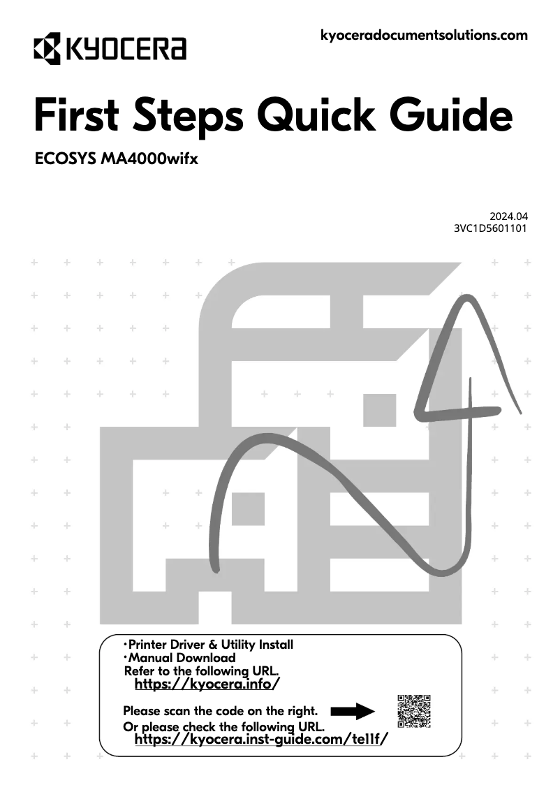 Image de la première page du manuel de l'appareil ECOSYS MA4000wifx