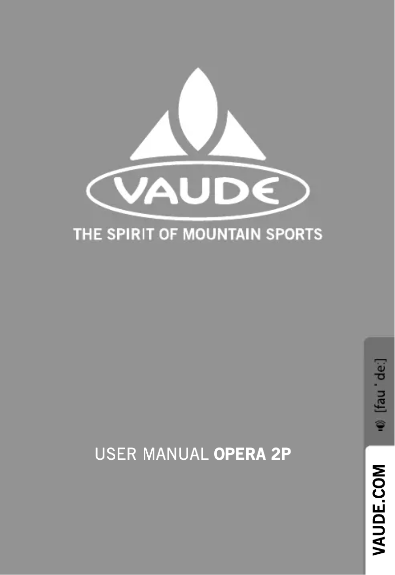Image de la première page du manuel de l'appareil Opera 2
