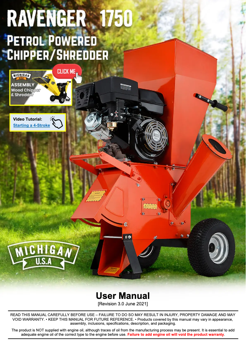 Image de la première page du manuel de l'appareil Ravenger 1750