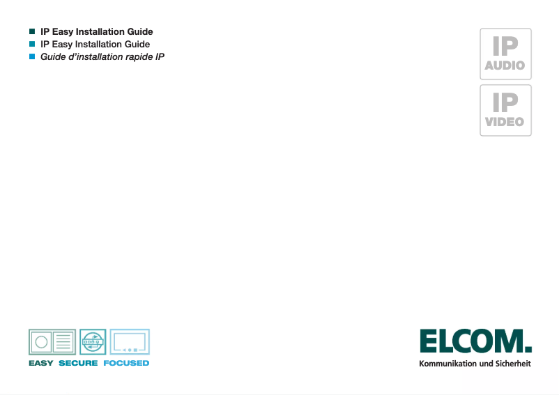 Page n°1 - Manuel utilisateur Elcom VWC-300