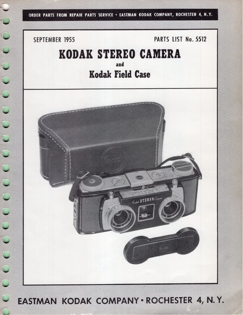 Page 1 de la notice Manuel utilisateur Kodak Stereo