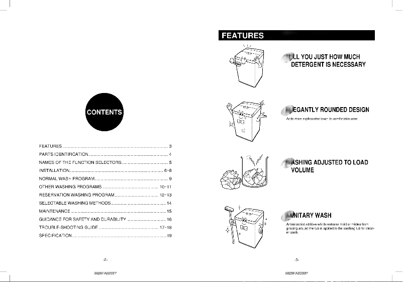 Page 1 de la notice Manuel utilisateur LG WF-1477AL