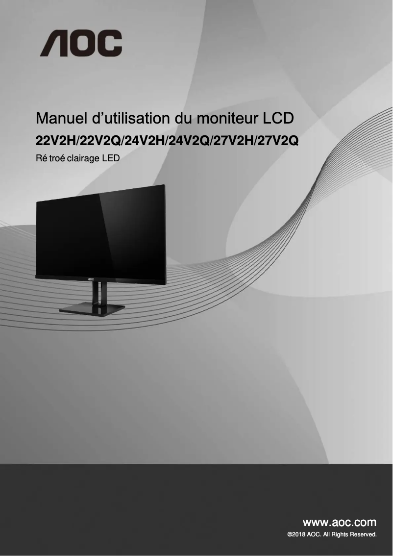 Page n°1 - Manuel utilisateur AOC Value-line 22V2Q