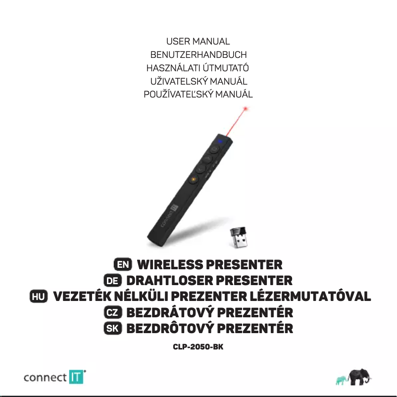 Page 1 of the manual User Manual Connect IT CLP-2050-BK