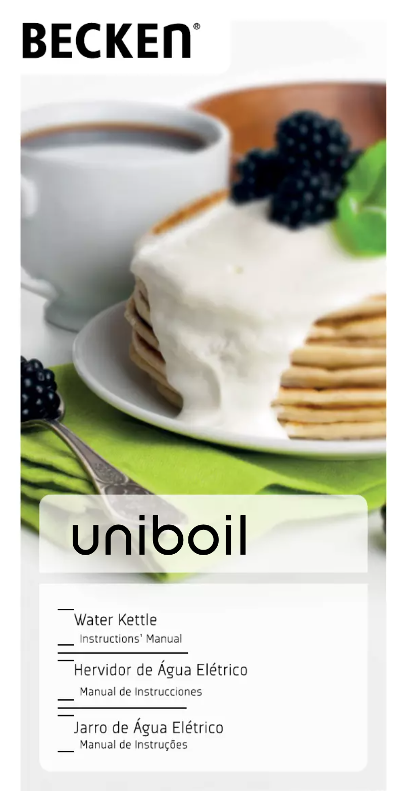 Página 1 del manual Manual de usuario Becken Uniboil