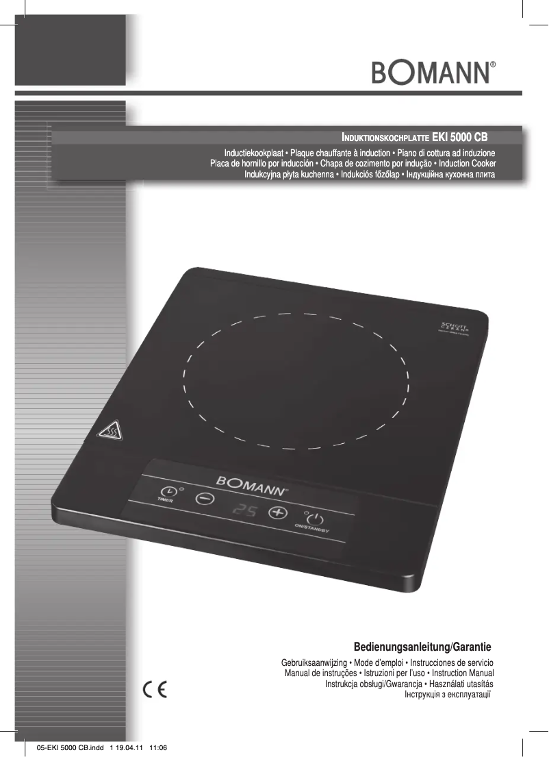 Page 1 de la notice Manuel utilisateur Bomann EKI 5000 CB