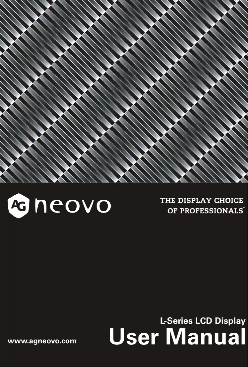 Page n°1 - Manuel utilisateur AG Neovo L-W24