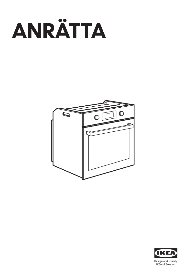 Image de la première page du manuel de l'appareil ANRÄTTA 505.170.10